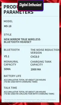 Водоустойчив сензорни тапи за уши, стереомузыкальные слушалки, безжични слушалки Tws, слушалки 5.1, спортни слушалки