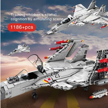 Военната Серия Самолетни Строителни Блокове на F-22 Изтребител-ковачи на F-35 И F-18 J-15 Самолет-Носител на Тухли, Детски Играчки, Подаръци