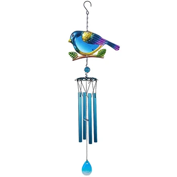 Вятърни звънчета за външно и вътрешно декор Windchime Мобилен романтична синята птица вятърни свирки за начало на фестивала декорация на градината