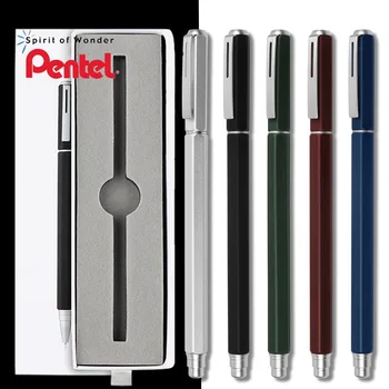 Гел химикалка Pentel BLN665 с шестигранным метален стълб, бизнес и офис аксесоари, дръжка за подпис 0,5 мм, пишещи средства, канцеларски в опаковка на подаръка