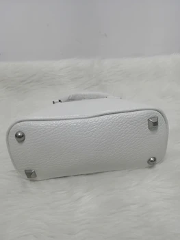 Дамски ръчно изработени чанти-месинджър, универсална ниша на веригата, преносими черни или бели дамски чанти