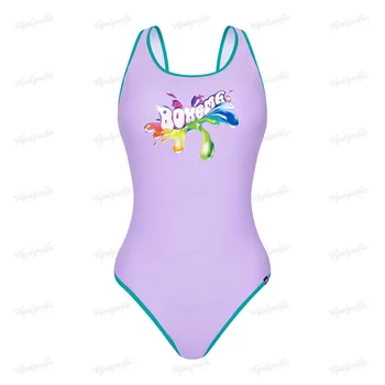 Дамски цял бански костюми, летни спортни бански костюми за състезания по плуване, бански костюм по поръчка, быстросохнущий, за гмуркане в открита вода