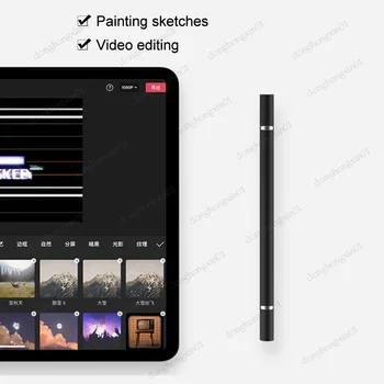 Двухголовочный Писалка За рисуване върху екрана на таблет Touchpad Дръжка за Galaxy Tab A8 10.5 Инча SM-X200 SM-X205 Аксесоари за умни Моливи