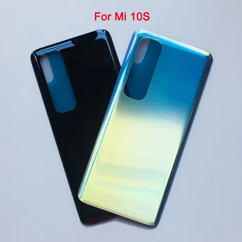 Делото на Отделението за батерията За Xiaomi Mi 10S Mi10S Задното Стъкло 3D Делото Калъф За Задната корица на Xiaomi Mi 10S