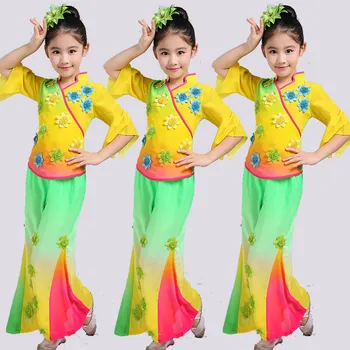 Детски дрехи за танци Янко, класически метод танц, националната дрехи за танци Жасмин, сценична дрехи, костюми, екипировка
