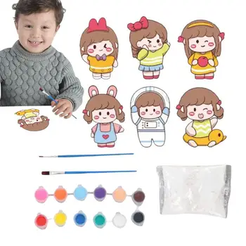 Детски комплект за рисуване гипсова играчка с комплект за рисуване Сладки и пъстри стоки за бродерия Детски комплект за рисуване за момчета възрастни момичета, деца