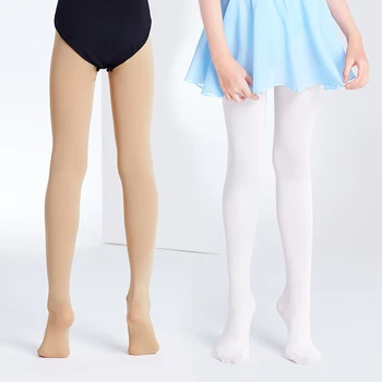 Детски танцови чорапогащи за момичета, чорапи за балетни танци, розови мини гамаши, гимнастически чорапогащи, висококачествени чорапи балетные