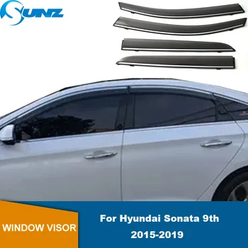 Дефлектор на прозореца, за Hyundai Sonata 9th 2015 2016 2017 2018 2019, козирка за прозорци, козирка, за защита от дъжд, врата козирка, за защита от дъжд