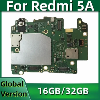 Дънна платка за Xiaomi Redmi 5A, MCG3B, Оригиналната дънната платка Логика платка с пълен набор от чипове, Глобална система за MIUI, 16 GB, 32 GB ROM