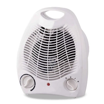 Електрически вентилатор с мощност 2000 W, закрит нагревател 220 В, преносими електрически нагревател Mini, 3 настройки за отопление, за Отопление на помещения през зимата, вентилатор за отопление E