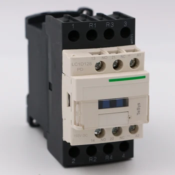 Електрически магнитен контактор за постоянен ток LC1D128PD 4P 2NO + 2NC Макара dc LC1-D128PD 25A 155V