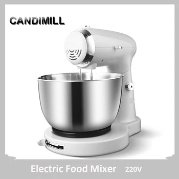 Електрически миксер за приготвяне на храна CANDIMILL, 5-степенна скоростна кутия, регулируем кухненски шкаф, миксер за разбиване на тесто, взбивалка за яйца, штепсельная вилица ЕС