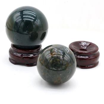 Естествен камък Сферична индийски ахат + - ниска категория Бижута Модерни домашни занаяти Украса на работния плот пейзажные украса 48-55 мм