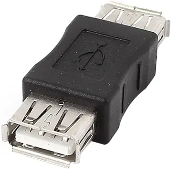 Жак адаптер USB 2.0 тип A за свързване на f/f адаптер