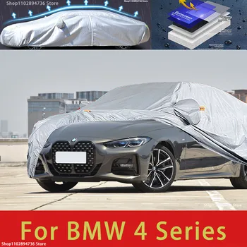 За BMW 4 Series с Външен Автомобилен Калъф Външна Защита на Пълни Автомобилни Седалките Снежна Покривка Козирка Водоустойчив Прахозащитен Автомобилни аксесоари