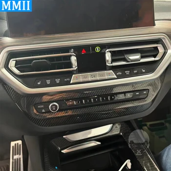 За BMW X3 G01 X4 G02 X3m F97 X4m F98 2022 + Смяна на Капака Регулиране силата на Звука на Централната конзола От Настоящото Въглеродни Влакна и Автомобилни Аксесоари