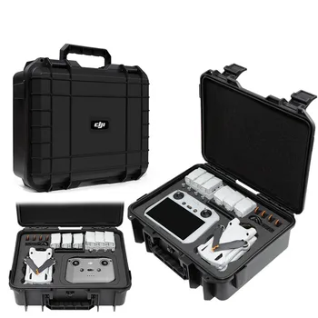За DJI Mini Pro 3 чанта за съхранение на преносим куфар, твърд корпус, водоустойчива кутия за носене на ръка, аксесоари за дрона с радиоуправляемым контролер DJI