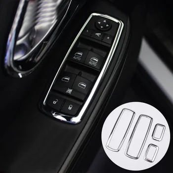 За Dodge Dart PF 2013-2017 ABS Хромирана Вътрешна Панел Превключвател Прозорец на Кутията Рамка Завърши Рамката, Корнизи и аксесоари за полагане на автомобили