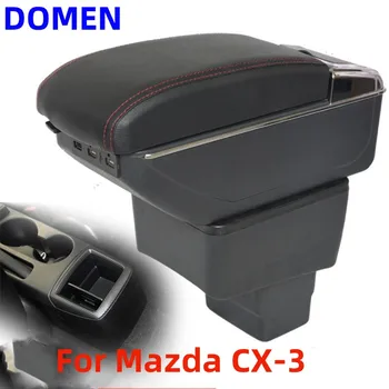 За Mazda CX-3 Подлакътник скоростна Оригинален специален централен подлакътник скоростна модификация аксесоари Двуслойни USB Зареждане