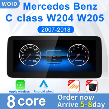 За Mercedes Benz C Class W204 W205 Android Авто Радио Авто Централна Мултимедиен Плеър Интелигентна Система за Екрана на GPS Navi Carplay