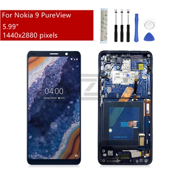 За Nokia 9 PureView LCD Сензорен дисплей Дигитайзер В Събирането на TA-1094, A-1087 Замяна Ремонтна Част на Безплатни Инструменти 5,99