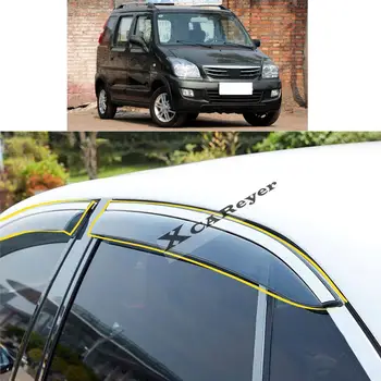 За SUZUKI Wagon R X5 2012 2013 2014 2015 2016 Автомобилен Стайлинг на Купето Стикер Пластмасово Стъкло Вятърна Козирка за Защита От Дъжд/Слънце отдушник