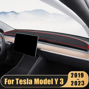 За Tesla, Модел Y 2021 2022 2023 Модел 3 2019 2020 2021 2022 2023 Тампон Върху таблото на Колата сенника, което предотвратява Попадането на Светлина, Аксесоари За Изтривалки