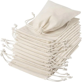 За многократна употреба памук, ленени чанти на съвсем малък, текстилен калъф за съхранение на дреболии, бижута, опаковане на подаръци сватба, тъканни чанти, малък джоб