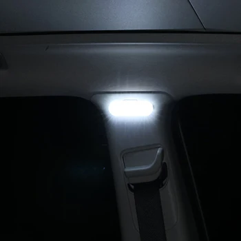 За околното осветление 7 цвята Автомобили тъчпад осветление поставка за краката вътрешната врата на Магнитното перезаряжаемое околното осветление подлакътник Кутия