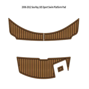 За периода 2008-2012 г. Sea Ray 185 спортна платформа за плуване, подложка за лодочной комплект от разпенен на тиково дърво, ЕВА