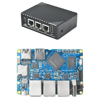 За рутер Nanopi R5S 4G + 16G Такса RK3568 Такса Openwrt HDMI-Съвместим 2,0 2,5 G Gigabit Мрежов Порт Мини-Рутер
