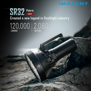 Записващо устройство с висока мощност IMALENT SR32 Head капацитет 120 000 лумена с 32 светодиода с висока яркост Cree XHP50.3