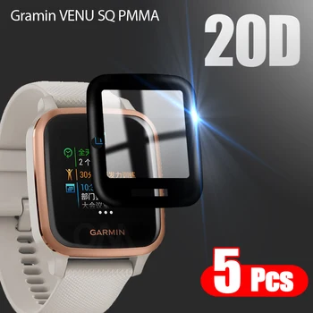 Защитно фолио с извит край 20D за смарт часовници на Garmin VENU SQ /Garmin VENU ПЛ, Мека Защитно фолио за екрана, Аксесоари (без стъкло)