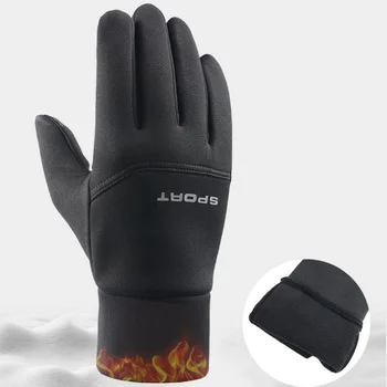 Зимни топли мъжки ръкавици за жени, мини ветроупорен ръкавици, дишащи ръкавици с чувствителен на допир екран, спортни ръкавици за езда, ски ръкавици