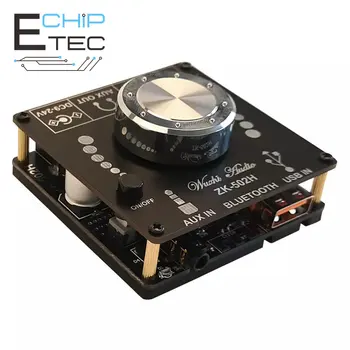 ЗК-502H HI-Fi Bluetooth 5,0 TPA3116D2 Такса цифрова аудиоусилителя 50WX2 Стерео усилвател Amplificador за домашно кино AUX USB
