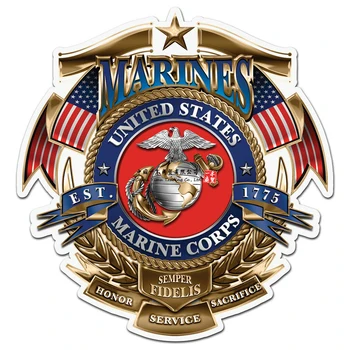 Значка на Честта на Морската пехота на САЩ, благородна светоотражающая стикер