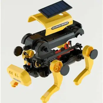Играчка Робот куче Техника на ръчно изработени детски играчки за момчета и момичета Научно образование играчка за слънчева батерия Сам събрание