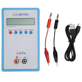 Измерване на капацитет, индуктивност Ръчно електромера Електрически ABS LCR мултицет LC-200A capacimetro цифров микрофон тестер