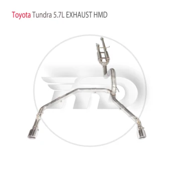 Изпълнението на изпускателната система HMD от неръждаема стомана Catback за Toyota Tundra 5.7 L Автоматична замяна на Модификация електронен клапан