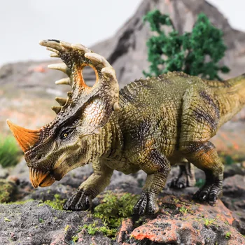Имитационный динозавър, китайски рогат змей, трисератопс, пентакозавр, модел на динозавър, бижута, играчки за момчета, детски образователни играчки