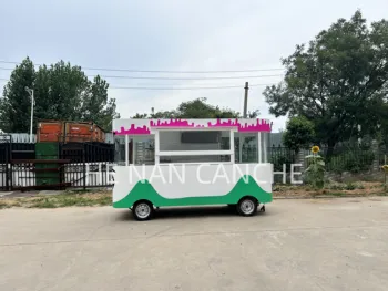 Индивидуален празничната нов микробус за хранене, пътуваща кухня, електрически автобус, кола за бързо хранене със сладолед, количка с напълно оборудвана кухня за продажба