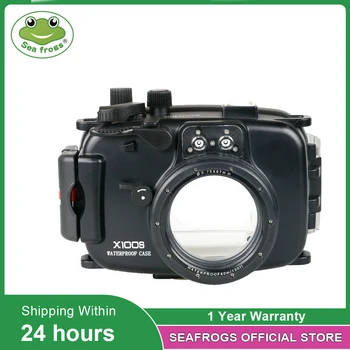 Калъф за снимки с акваланг за фотоапарат Fujifilm X100S, водоустойчив корпус, плаващи сърфинг, плуване, спортна водоустойчива чанта