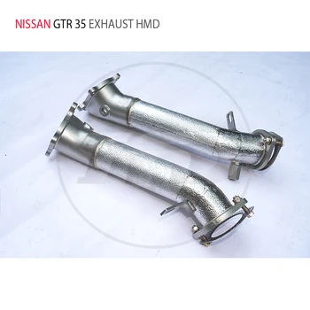 Канализация тръба HMD за Nissan GTR35, автомобилни аксесоари, с колектор каталитичен конвертор, автоматична промяна на тампони изпускателния колектор