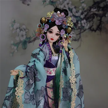 Китайската Традиционна Кукла За Деца Ръчно Кукла + Дрехи + Прическа 30 см ABS Симулационни Кукла С Аксесоари За Облекло ZL847