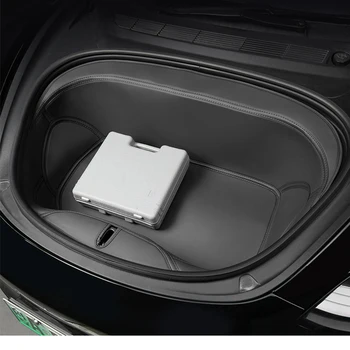 Кожен защитен калъф за товарно килим Tesla Model 3, облицовки за преден багажник / подложки за съхранение в долната част на багажника