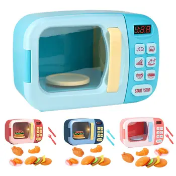Креативна симулация модел микровълнова печка, играчка, която свири в основния, куклена къща, интерактивна игра за забавление, куклени кухненски играчки