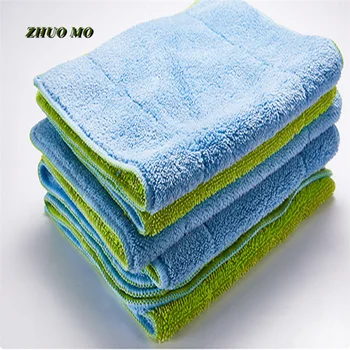 Кърпа за почистване от микрофибър, суперпоглощающая, прикрепена скоба, плосък парцал за парцал, утолщенное кърпа, инструмент за почистване на дома, 42 *25 см, 5 бр.