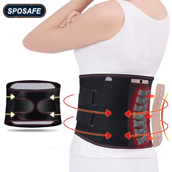Лумбална поддържащ колан, ортопедичен корсет за облекчаване на болки при грыже диск, за мъже и жени, декомпрессионный корсет на гърба и гръбначния стълб