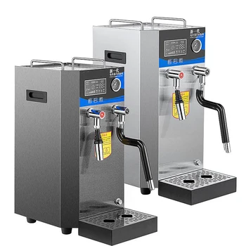 Магазин за чай с мляко RC-110B, 10Л, парна машина за варене на вода, двупластова автоматична витрина от неръждаема стомана 220 2500 W
