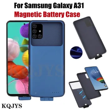 Магнитен калъф за зареждане на батерията на Samsung Galaxy A31, калъф за батерията, външно захранване, джоб за зарядно устройство за Galaxy A31
